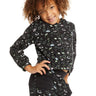 Chaser Neon Space Long Sleeve Pullover Hoodie in Licorice - Estilo Boutique