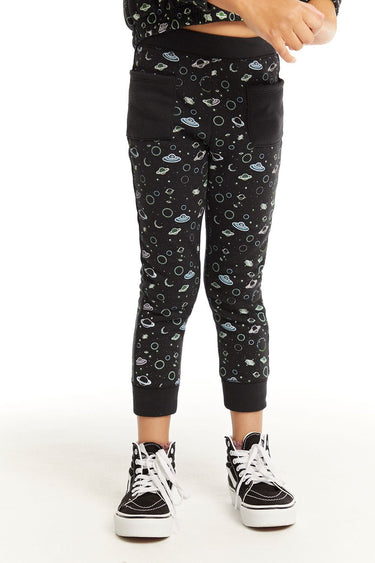 Chaser Neon Space Pants in Licorice - Estilo Boutique