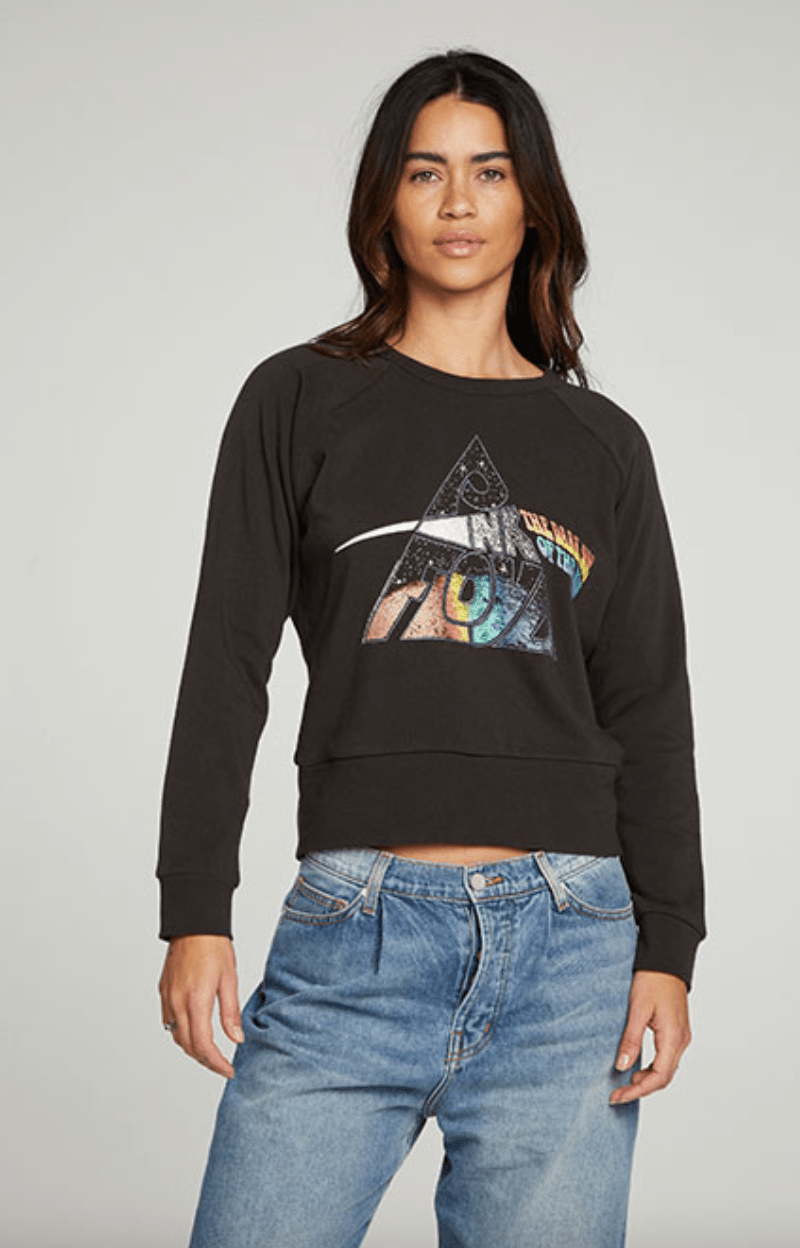 Chaser Pink Floyd Sweatshirt in Vintage Black - Estilo Boutique