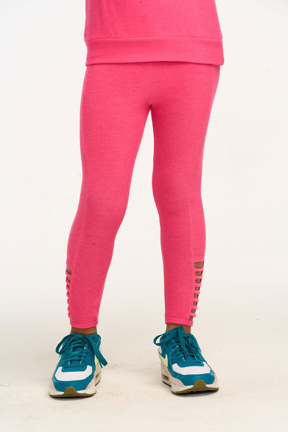 Chaser Side Detail Leggings in Flamingo Pink - Estilo Boutique