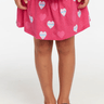Chaser Striped Heart Skirt in Hot Pink - Estilo Boutique