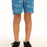 Chaser Welt Shorts in Shark Check - Estilo Boutique