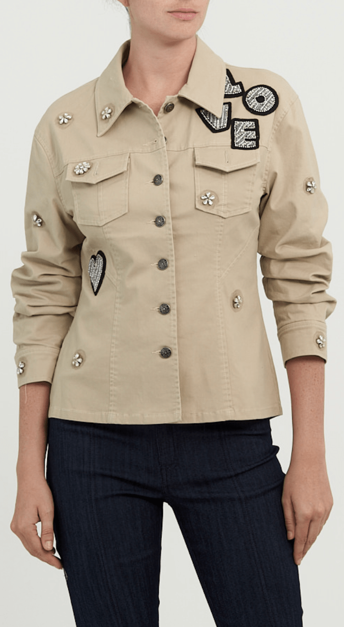Cinq A Sept Love Scrunched Canyon Jacket in Khaki - Estilo Boutique