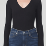 Citizens Of Humanity Anni V Neck Top in Black - Estilo Boutique