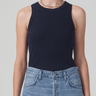 Citizens Of Humanity Isabel Rib Tank in Navy - Estilo Boutique