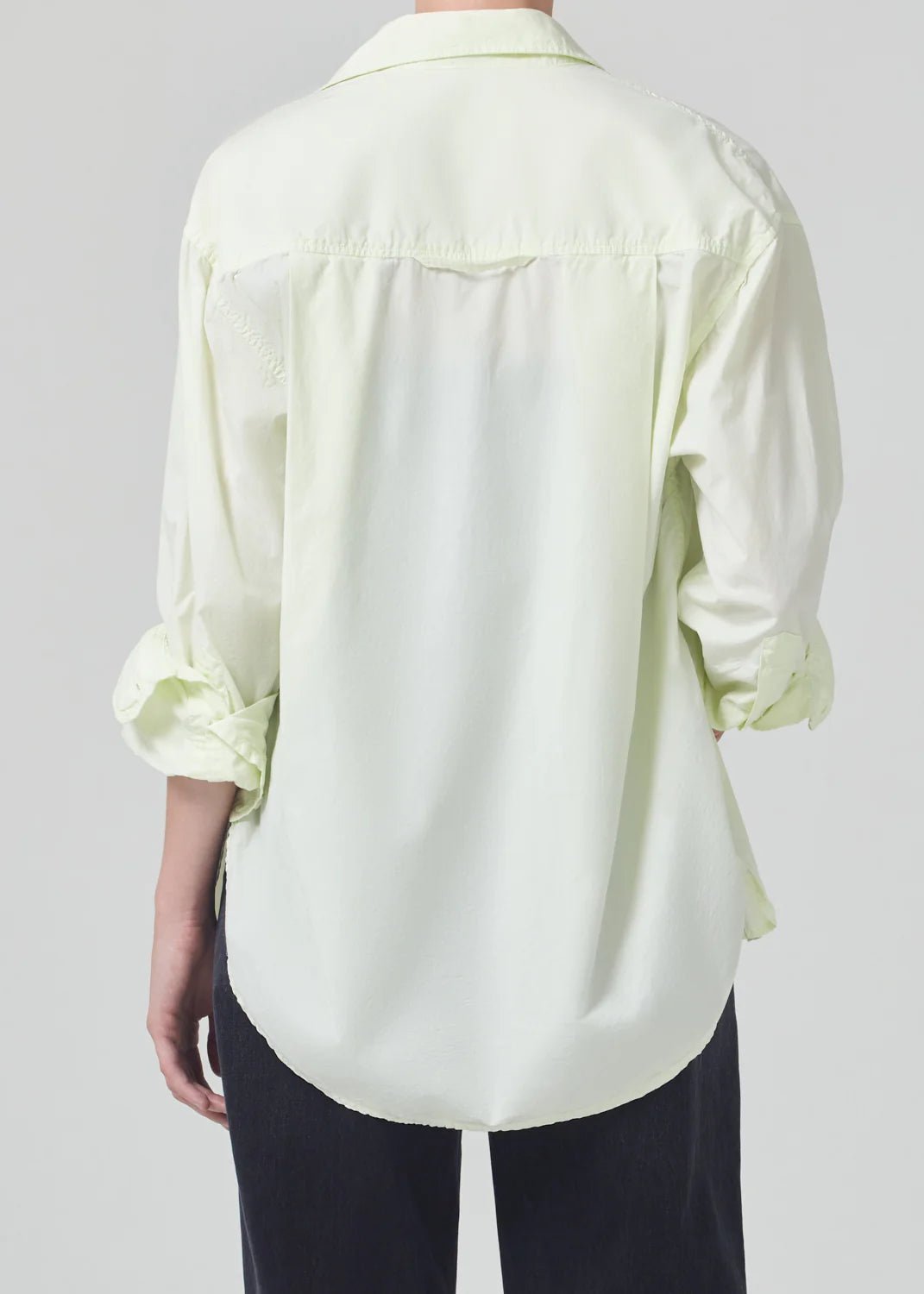 Citizens of Humanity Layla Shirt in Limeleaf - Estilo Boutique