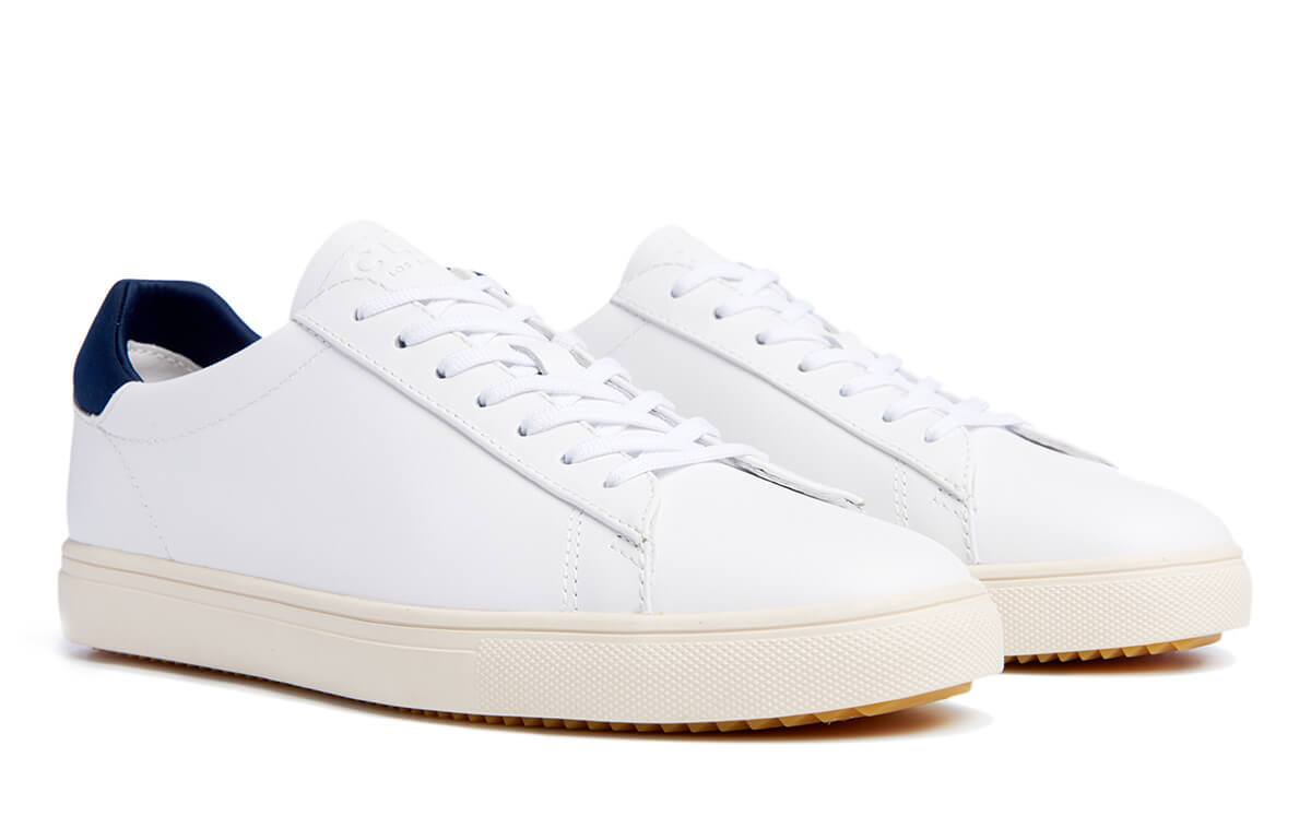 Clae Men's Bradley Shoe - White Leather - Estilo Boutique