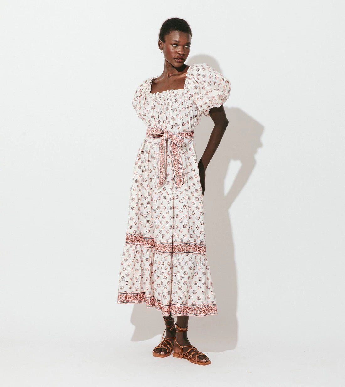 Cleobella Elisa Midi Dress in Belize Blossom - Estilo Boutique