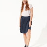 Cotelac Pleated Skirt in Denim - Estilo Boutique