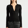 Cotton Citizen Verona Henley in Jet Black - Estilo Boutique
