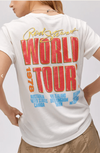 DayDreamer Rod Stewart Rainbow Tour Tee - Estilo Boutique