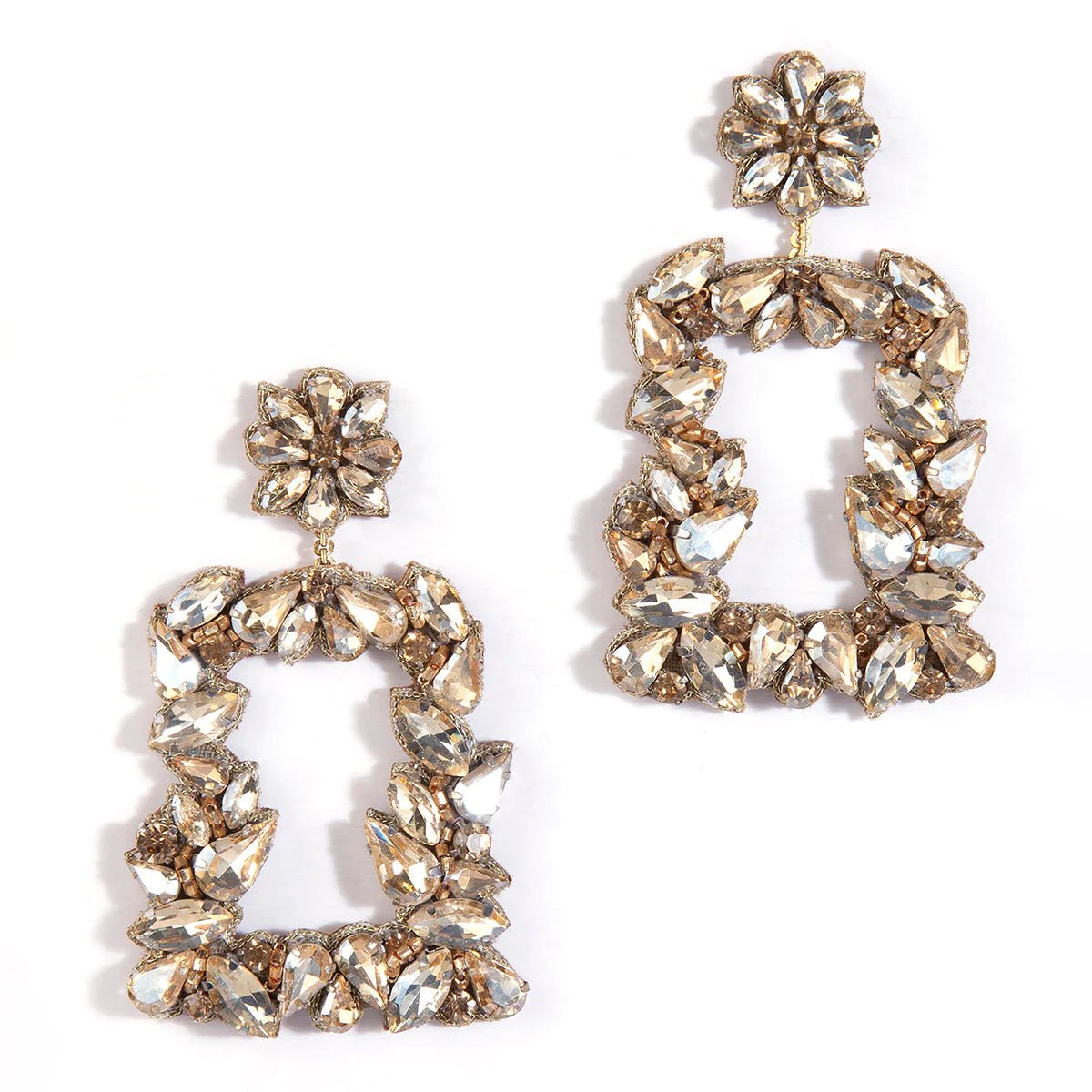 Deepa Gurnani Anushka Earrings in Gold - Estilo Boutique