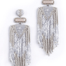 Deepa Gurnani Jody Earrings in Light Grey - Estilo Boutique