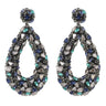 Deepa Gurnani Karen Earrings in Gun Multi - Estilo Boutique