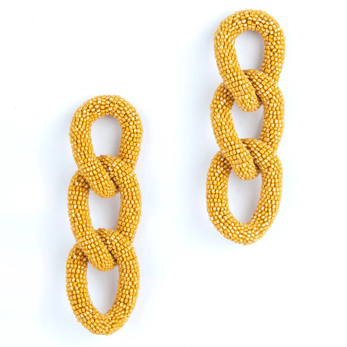 Deepa Gurnani Linka Earrings in Mustard - Estilo Boutique