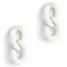 Deepa Gurnani Loulou Earrings in White - Estilo Boutique