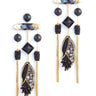 Deepa Gurnani Nihira Earrings in Black - Estilo Boutique