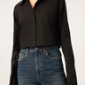 DL1961 Lisette Cropped Shirt in Black - Estilo Boutique