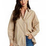 Drew Gia Shirt in Khaki - Estilo Boutique