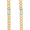 Eight Five One Nina Chain Earrings in Blue CZ - Estilo Boutique