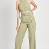 En Saison Juliette Pants in Sage - Estilo Boutique