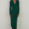Enza Costa A Coste Wrap Dress in Dark Emerald - Estilo Boutique
