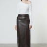 Enza Costa Cashmere One-Shoulder Top in White - Estilo Boutique