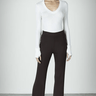 Enza Costa Cashmere U Neck L/S Bodysuit in White - Estilo Boutique