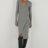Enza Costa Long Sleeve Bodysuit in Smoke - Estilo Boutique