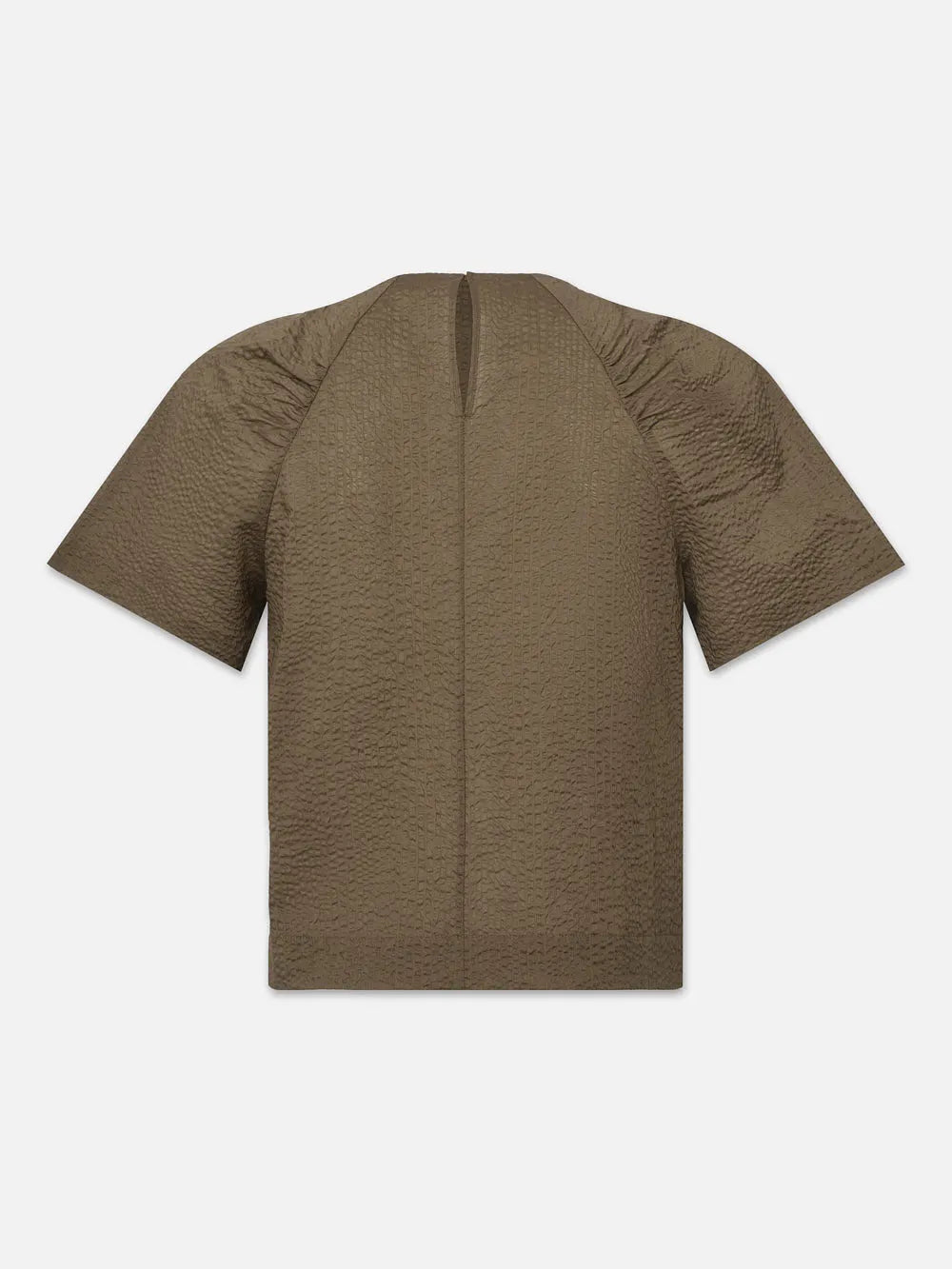 Frame Draped Sleeve Cotton Blouse in Cypress - Estilo Boutique