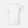 Frame Fitted Crew Tee in White - Estilo Boutique