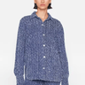 Frame Oversize Shirt in Indigo Boucle - Estilo Boutique
