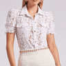 Generation Love Maude Lace Shirt in White - Estilo Boutique