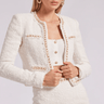 Generation Love Serena Tweed Jacket in White - Estilo Boutique