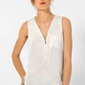 Go Silk Go Zippy Tank Luxe in White - Estilo Boutique