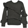 Hannah Banana Asymmetrical Ruffle Sweater - Estilo Boutique