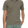 Hartford Slub Jersey Polo in Olive - Estilo Boutique