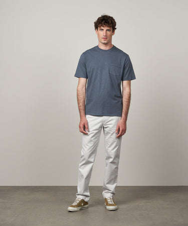 Hartford Storm Pocket Crew T-shirt in Charcoal - Estilo Boutique