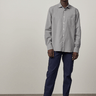 Hartford Twill Paul Shirt in Grey Green - Estilo Boutique