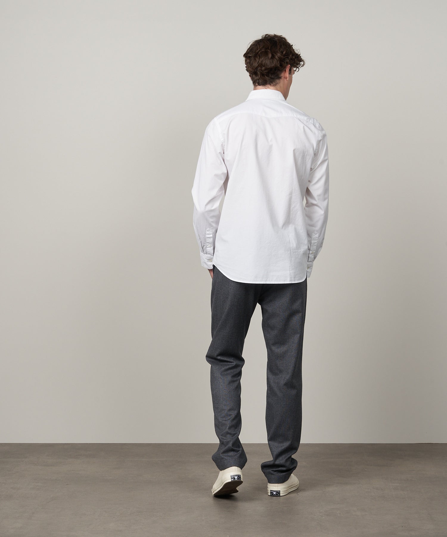 Hartford White Twill Storm Slim-fit Shirt - Estilo Boutique