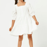 Hayden Girls Button Detail Tiered Dress - Estilo Boutique