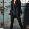 Heather Suede Panel Pant - Estilo Boutique