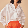 Hunter Bell Evangeline Top in Bright White - Estilo Boutique