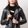 Jakett Molly Leather Jacket in Gunmetal - Estilo Boutique