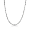 Jen Hansen 4mm Tennis Necklace in Silver 16" - Estilo Boutique