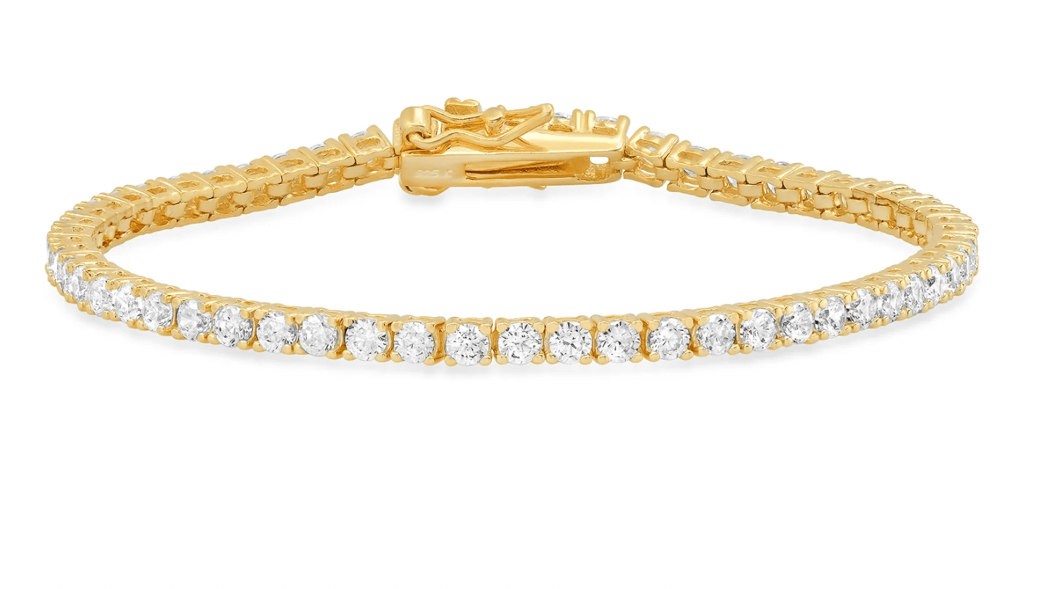 Jen Hansen 6.5" 3MM CZ Tennis Bracelet in Gold - Estilo Boutique