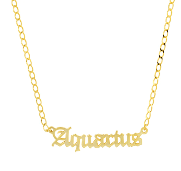 Jen Hansen Aquarius Zodiac Necklace - Estilo Boutique