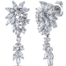 Jen Hansen CZ Cluster Fancy Earrings in Silver - Estilo Boutique