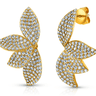 Jen Hansen Fiore Half Earrings in Gold - Estilo Boutique