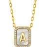 Jen Hansen Pearl Initial Necklace in Gold - Estilo Boutique